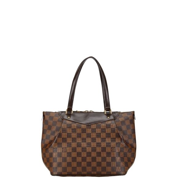LOUIS VUITTON Brown Damier Leather Bag - Picture 1 of 8